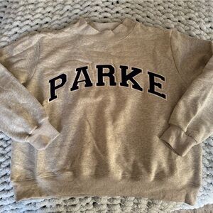 PARKE OG Varsity Mockneck L/XL - Classic Grey + Denim